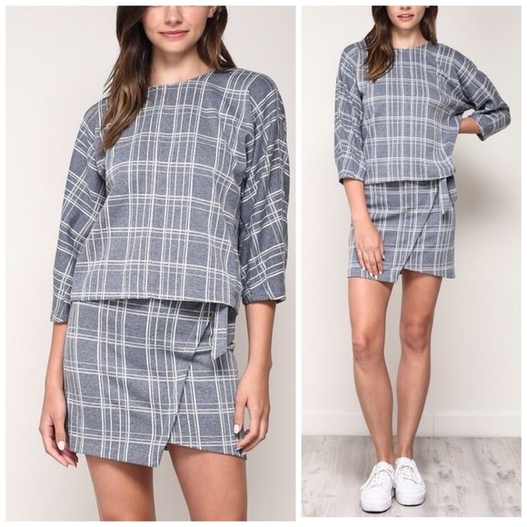 ❤️ 2 Piece Plaid Skirt/Top Set! - Picture 3 of 7